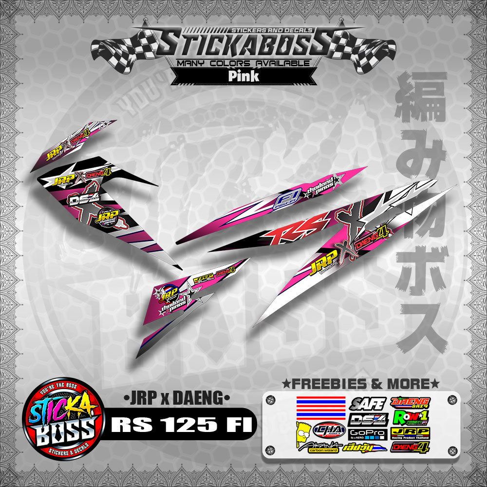 RS 125 FI Decals (JRP x DAENG) [ASSORTED COLORS]【PREMIUM GLOSSY LAMINATED】