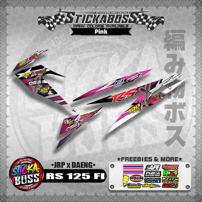 RS 125 FI Decals (JRP x DAENG) [ASSORTED COLORS]【PREMIUM GLOSSY LAMINATED】