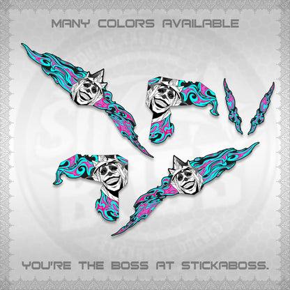 CLICK V3 DECALS (SOLO STATUE OF GOD DESIGN)STICKER DECALS By STICKABOSS