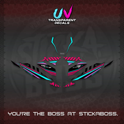 CLICK 125 V4 VARIO UV TRANSPARENT DECALS (2026 VR0007 DESIGN) STICKER KITS By STICKABOSS