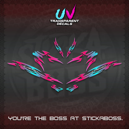 CLICK 125 V4 INDO VARIO UV TRANSPARENT DECALS (2026 NUSANTARA STRIPING) STICKER DECALS By STICKABOSS