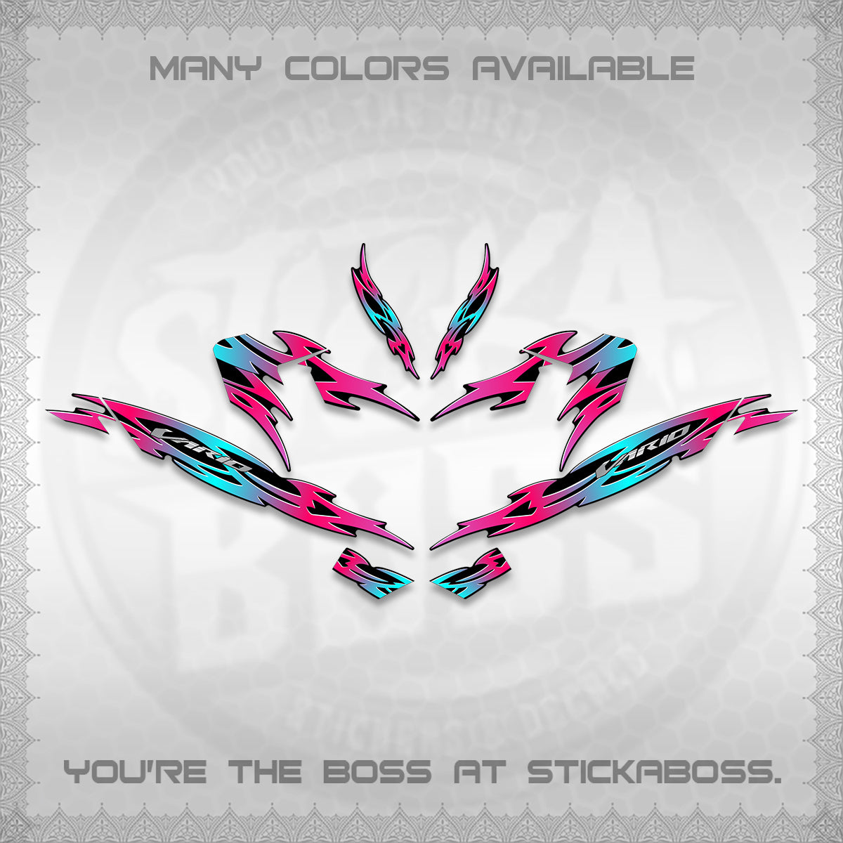 CLICK 125 V4 INDO VARIO DECALS (2026 NUSANTARA STRIPING) STICKER DECALS By STICKABOSS