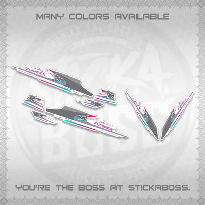 NMAX V1 FOR WHITE THAI-INDO DECALS (THMI 02 DESIGN)STICKER DECALS By STICKABOSS