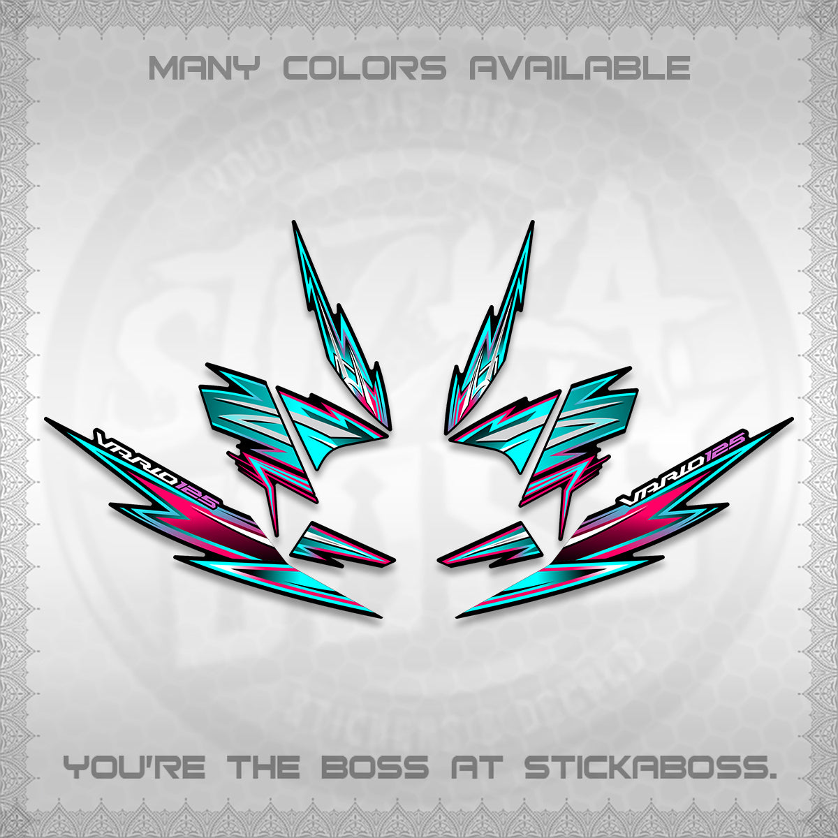 CLICK 125 V4 INDO VARIO DECALS (2026 VANDOREN STYLE) STICKER DECALS By STICKABOSS