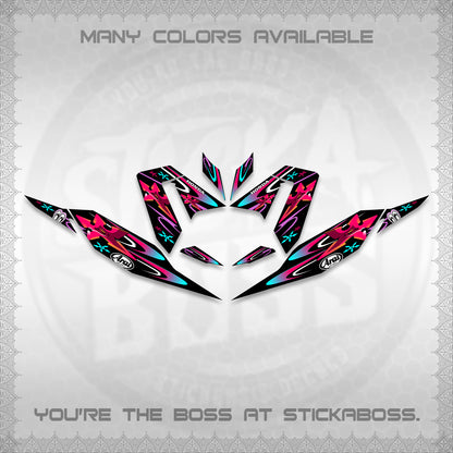 CLICK 125 V4 DECALS (2026 ARAI STAR RACING DESIGN) STICKER DECALS By STICKABOSS