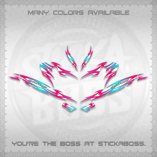 CLICK 125 V4 INDO VARIO FOR WHITE DECALS (2026 NUSANTARA STRIPING) STICKER DECALS By STICKABOSS