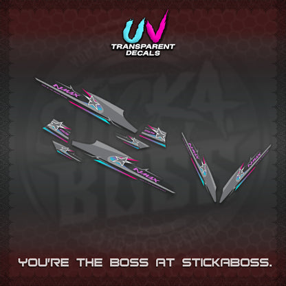 NMAX V1 THAI-INDO  UV TRANSPARENT DECALS (THMI 02 DESIGN)STICKER DECALS By STICKABOSS