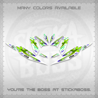 CLICK 125 V4 FOR WHITE DECALS (2026 ARAI STAR RACING DESIGN) STICKER DECALS By STICKABOSS