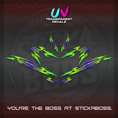 CLICK 125 V4 INDO VARIO UV TRANSPARENT DECALS (2026 NUSANTARA STRIPING) STICKER DECALS By STICKABOSS