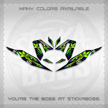 CLICK 125 V4 DECALS (2026 ARAI STAR RACING DESIGN) STICKER DECALS By STICKABOSS