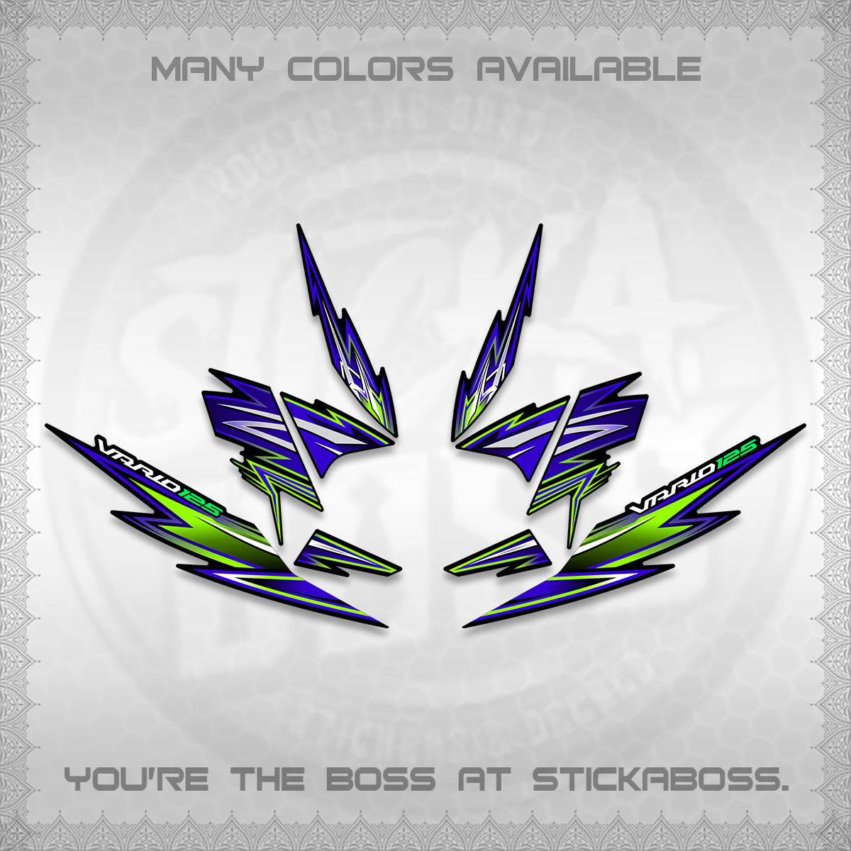 CLICK 125 V4 INDO VARIO DECALS (2026 VANDOREN STYLE) STICKER DECALS By STICKABOSS