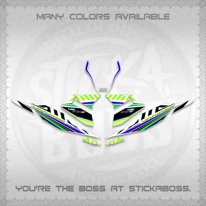 CLICK 125 V4 VARIO FOR WHITE DECALS (2026 VR0007 DESIGN) STICKER KITS By STICKABOSS