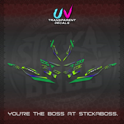 CLICK 125 V4 VARIO UV TRANSPARENT DECALS (2026 WHITE EDITION DESIGN) STICKER KITS By STICKABOSS