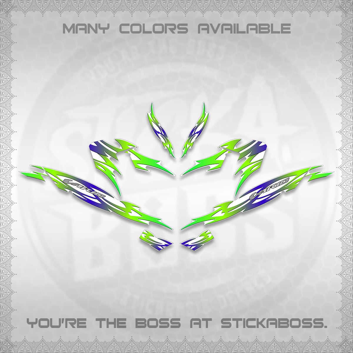 CLICK 125 V4 INDO VARIO FOR WHITE DECALS (2026 NUSANTARA STRIPING) STICKER DECALS By STICKABOSS