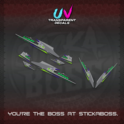 NMAX V1 THAI-INDO  UV TRANSPARENT DECALS (THMI 02 DESIGN)STICKER DECALS By STICKABOSS