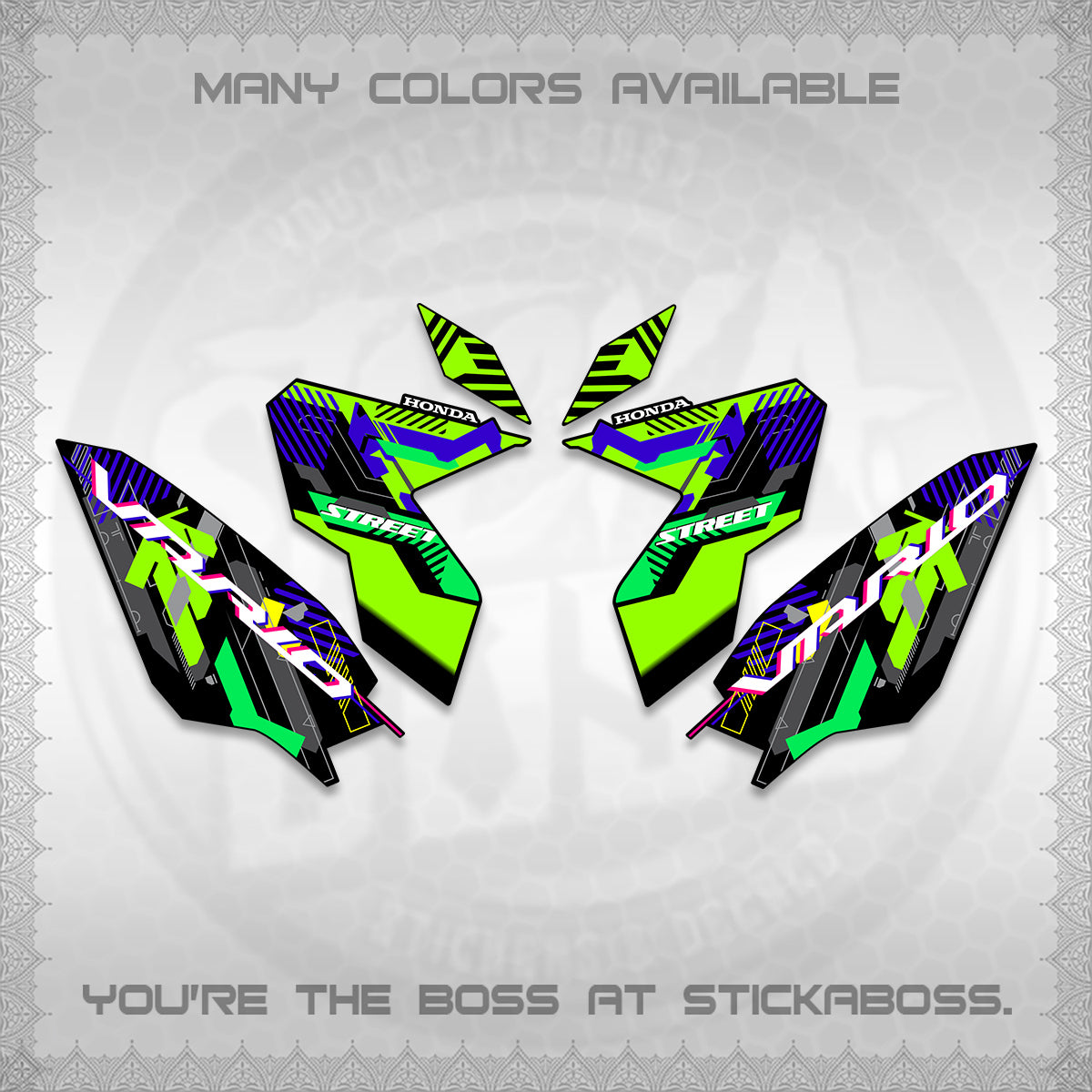 CLICK 125 V3 VARIO DECALS (2026 STREET STYLE EDITION) STICKER DECALS By STICKABOSS