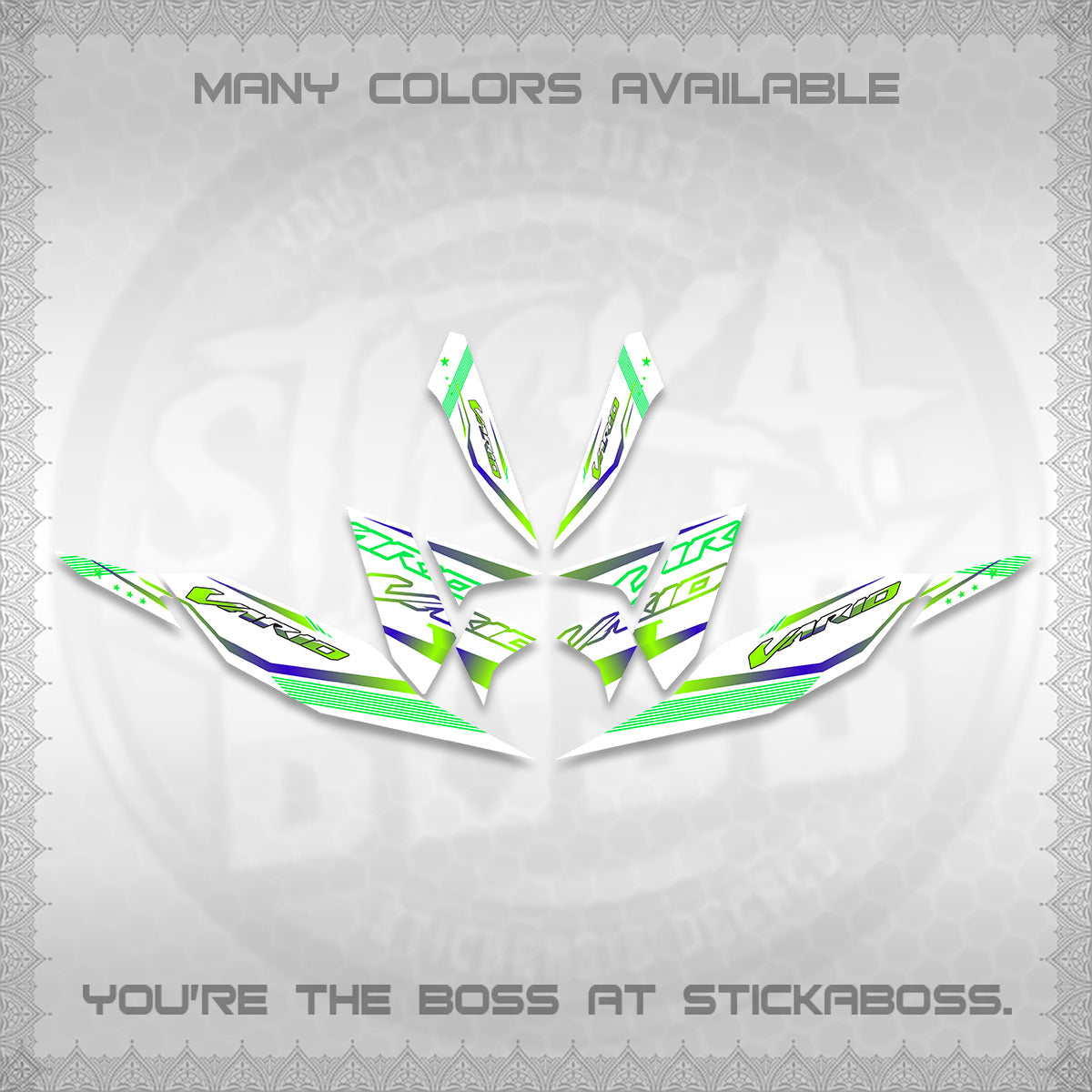 CLICK 125 V4 VARIO DECALS (2026 WHITE EDITION DESIGN) STICKER KITS By STICKABOSS