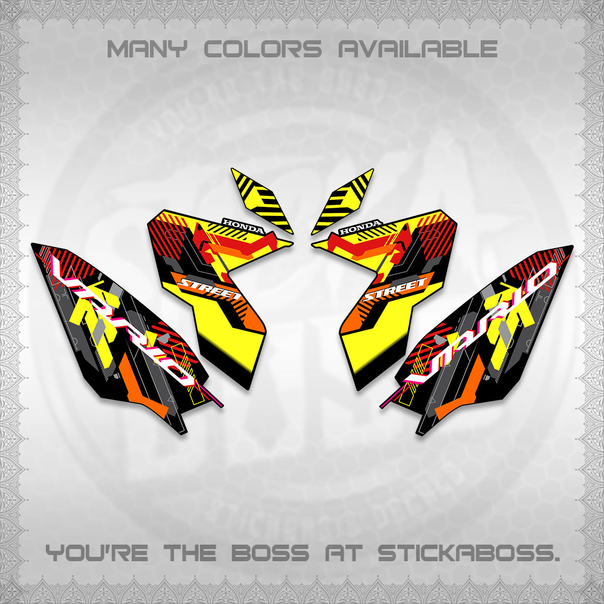 CLICK 125 V3 VARIO DECALS (2026 STREET STYLE EDITION) STICKER DECALS By STICKABOSS