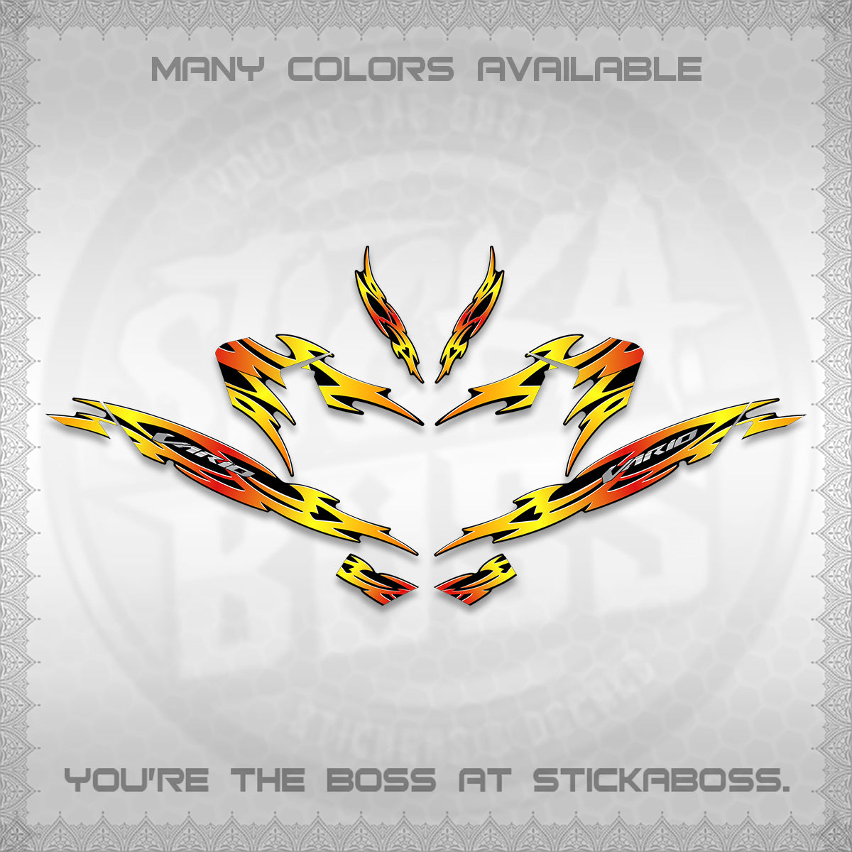 CLICK 125 V4 INDO VARIO DECALS (2026 NUSANTARA STRIPING) STICKER DECALS By STICKABOSS