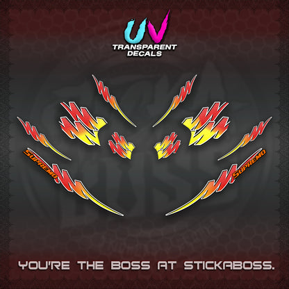 ADV 160 UV TRANSPARENT STRIPING(2 TONE PUTREA VIRDIAN) STICKER DECALS By STICKABOSS