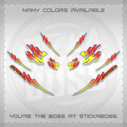 ADV 160 FOR WHITE STRIPING (2 TONE PUTRA VIRDIAN)STICKER DECALS BY STICKABOSS
