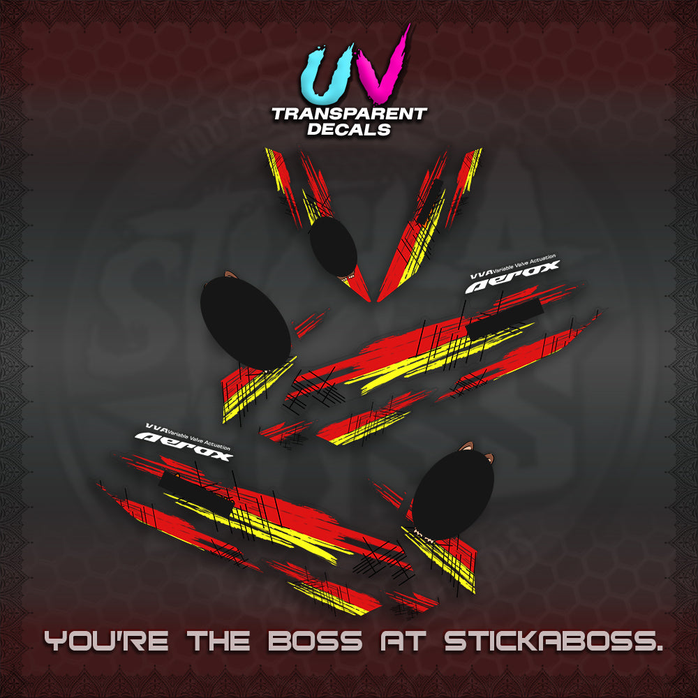 AEROX V2 DECAL(STUFF TOY 2 TONE)STICKER DECALS By STICKABOSS