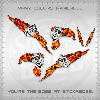 CLICK V3 DECALS (SOLO STATUE OF GOD DESIGN)STICKER DECALS By STICKABOSS