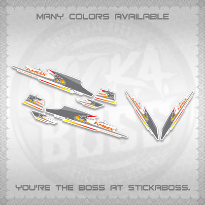 NMAX V1 FOR WHITE THAI-INDO DECALS (THMI 02 DESIGN)STICKER DECALS By STICKABOSS