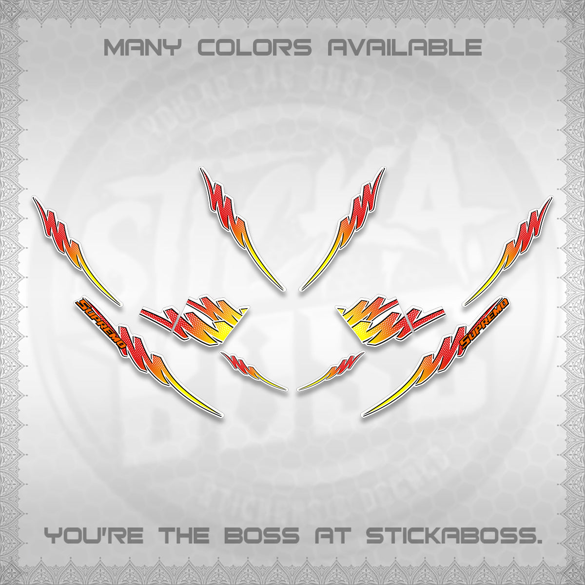AEROX V2 FOR WHITE STRIPING DECALS (2 TONE PUTRA VIRDIAN)STICKER DECALS BY STICKABOSS