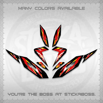 CLICK 125 V4 VARIO DECALS (2026 MODERN TRIBAL DESIGN) STICKER KITS By STICKABOSS