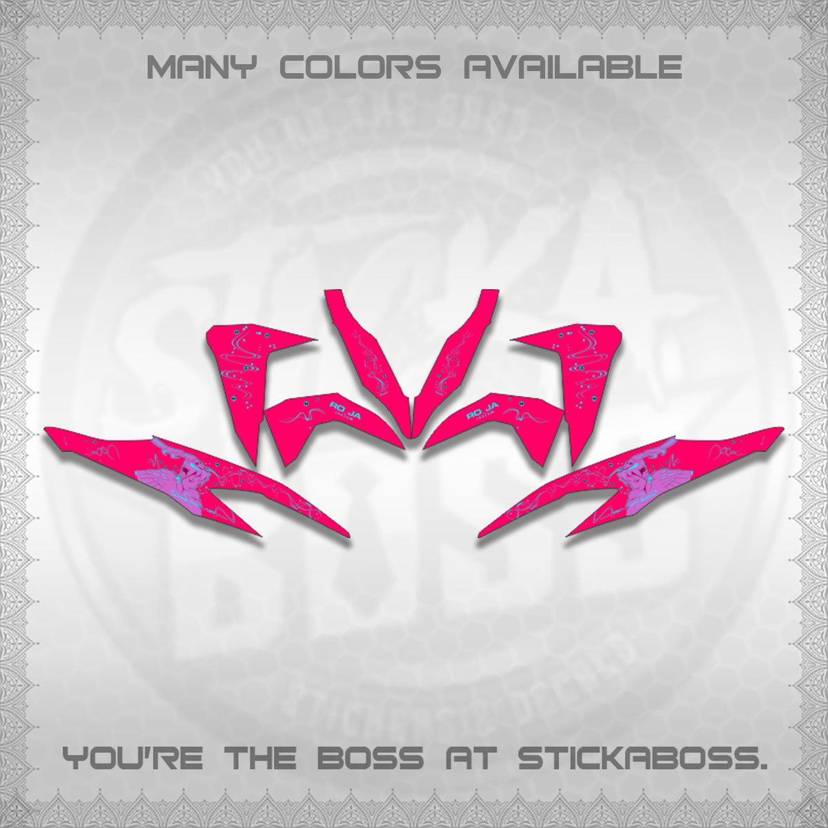 CLICK V2 DECALS (2F&2F 2026 DESIGN)STICKER DECALS BY STICKABOSS