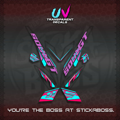 MIO SOUL I 115 GT INDO UV TRANSPARENT DECALS(0005 DESIGN)STICKER DECALS By STICKABOSS