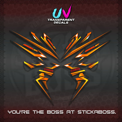 【PREMIUM UV PRINT】TRANSPARENT MIO SOUL i 115 GT INDO STRIPING DECALS (2026 DESIGN 001)By STICKABOSS
