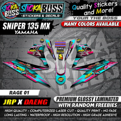 Sniper 135 MX Thailand Decals ( JRP x DAENG )【WITH FREEBIES】