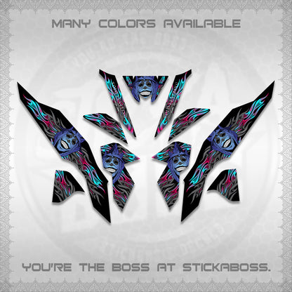 CLICK V3 DECALS (SoloLevelingSmiley Design) STICKER DECALS By STICKABOSS