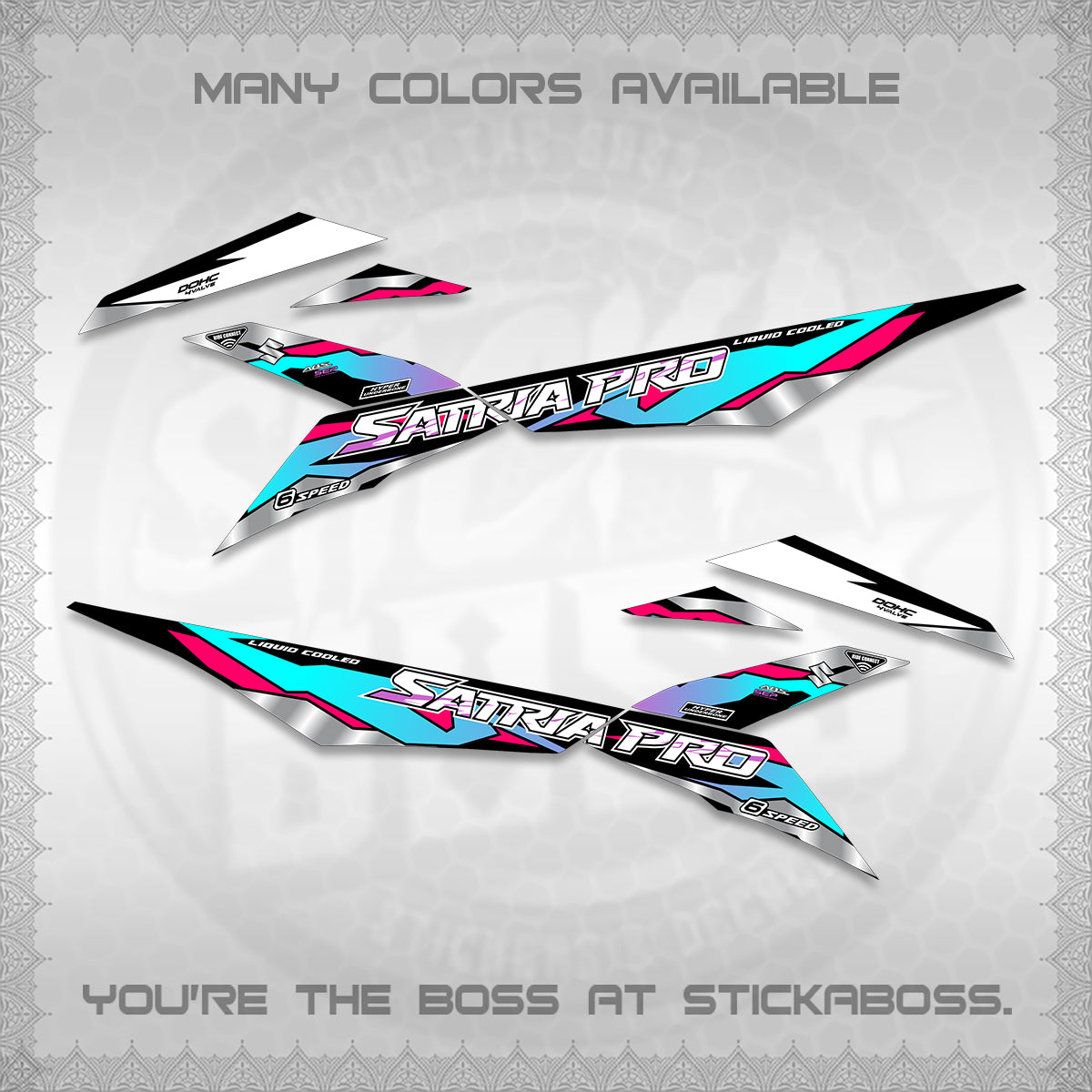 RAIDER PRO SATRIA DECALS (2026 NTN N19) STICKER DECALS BY STICKABOSS (Copy)