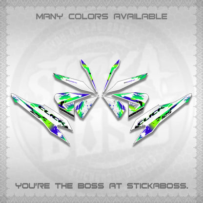 CLICK V2 MALAY FOR WHITE DECALS (HITAM STRIPING 03 MOTIF)STICKER DECALS By STICKABOSS
