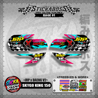 SKYGO KING 150 DECALS ( JRP x DAENG V2 )【WITH FREEBIES】