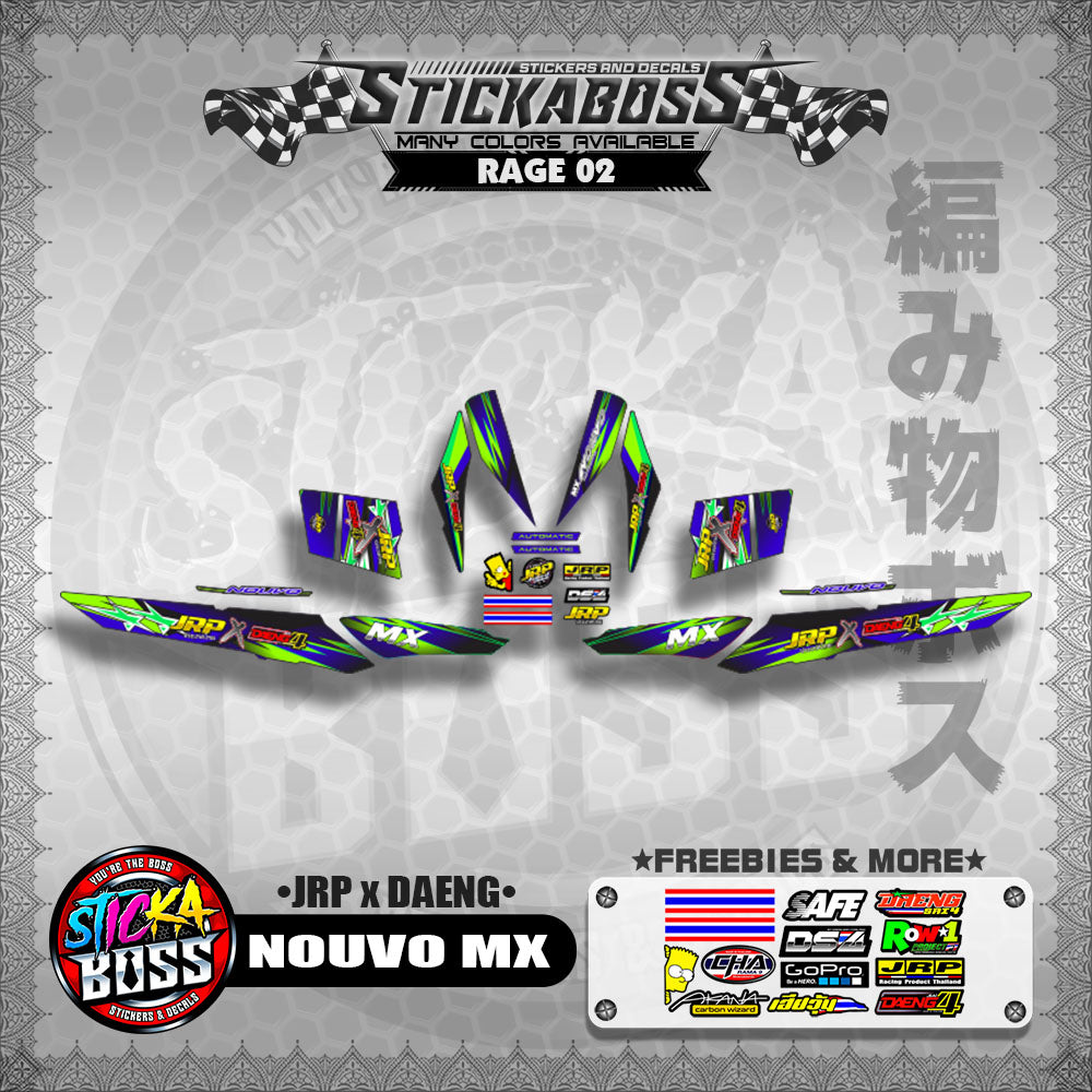 NOUVO MX Decals ( JRP x DAENG )【WITH FREEBIES】