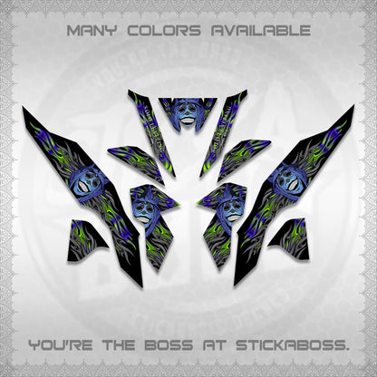 CLICK V3 DECALS (SoloLevelingSmiley Design) STICKER DECALS By STICKABOSS