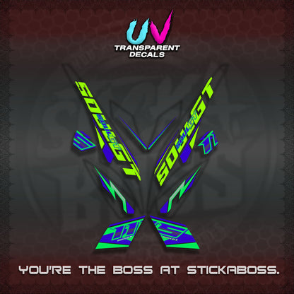 MIO SOUL I 115 GT INDO UV TRANSPARENT DECALS(0005 DESIGN)STICKER DECALS By STICKABOSS