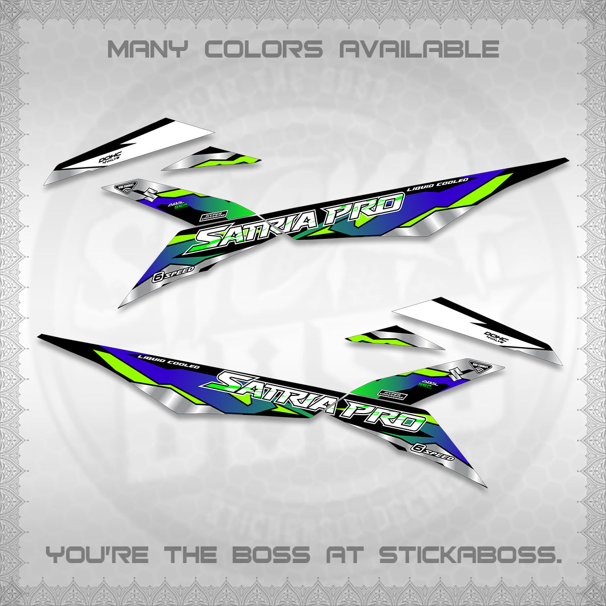 RAIDER PRO SATRIA DECALS (2026 NTN N19) STICKER DECALS BY STICKABOSS (Copy)