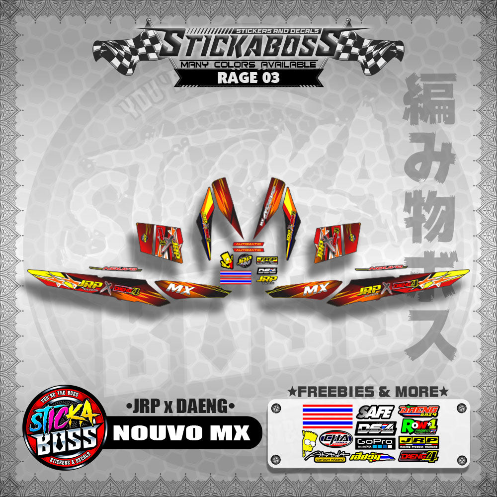 NOUVO MX Decals ( JRP x DAENG )【WITH FREEBIES】
