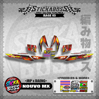 NOUVO MX Decals ( JRP x DAENG )【WITH FREEBIES】