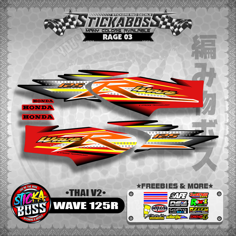 HONDA WAVE 125 R ( THAI V2 ) 【WITH FREEBIES】