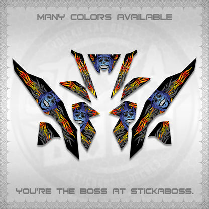 CLICK V3 DECALS (SoloLevelingSmiley Design) STICKER DECALS By STICKABOSS