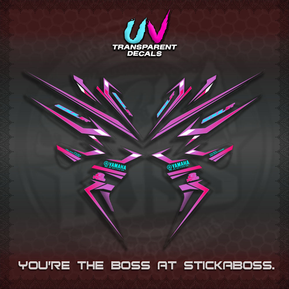 【PREMIUM UV PRINT】TRANSPARENT MIO SOUL i 115 GT INDO STRIPING DECALS (2026 DESIGN 001)By STICKABOSS