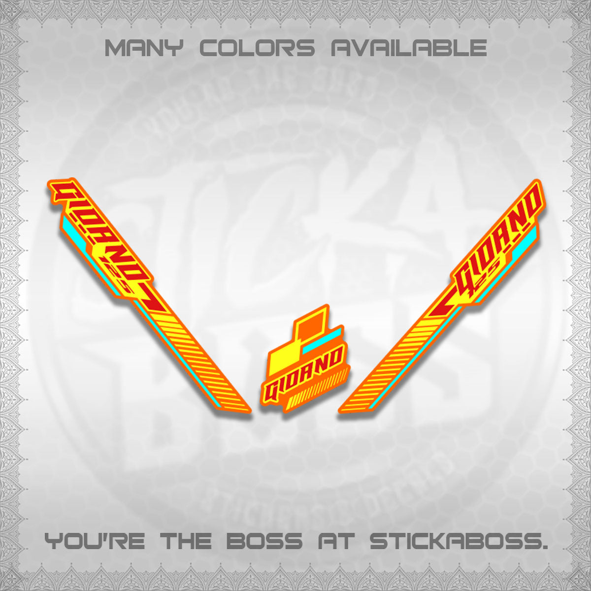 GIORNO DECALS (2026 RACING CAR  PATTERN)STICKER DECALS BY STICKABOSS