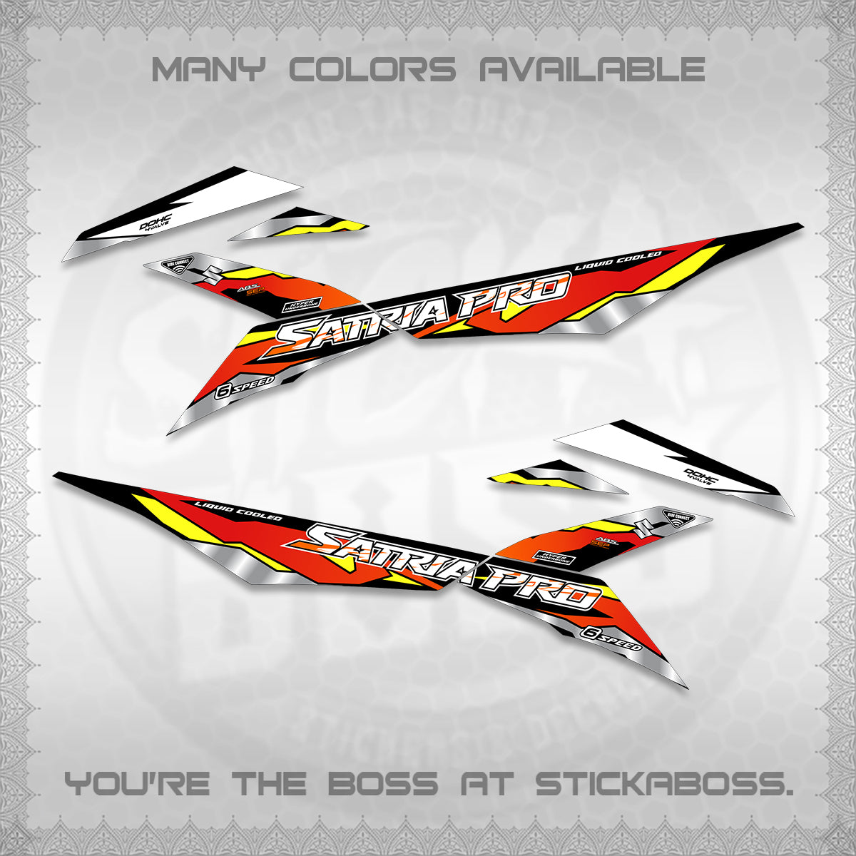 RAIDER PRO SATRIA DECALS (2026 NTN N19) STICKER DECALS BY STICKABOSS (Copy)