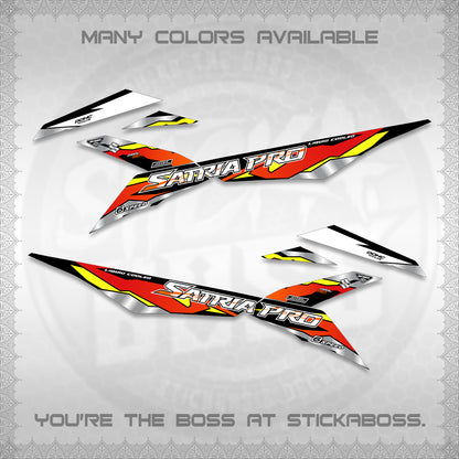RAIDER PRO SATRIA DECALS (2026 NTN N19) STICKER DECALS BY STICKABOSS (Copy)